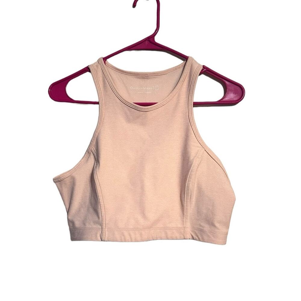 Outdoor Voices Peach Longline Sports Bra Size Large